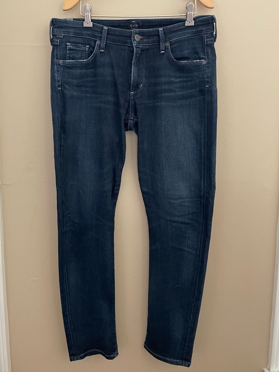 Citizens Of Humanity Denim - Citizens of Humanity Arielle Petite Mid-Rise Slim Jeans Dark Wash Sz 30